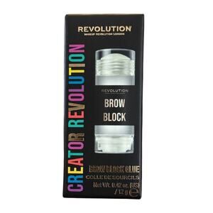 Makeup Revolution Brow Block Glue – Clear Brow Fix 💎 | 0.42 oz | NEW Sealed 🔒